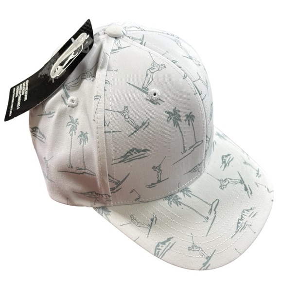NWT PGA TOUR White Golf Print Cap - Picture 5 of 11